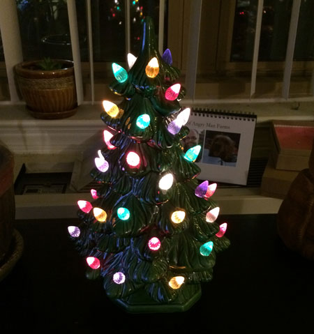 This is my ceramic Christmas tree. There are many like it, but this one is mine.