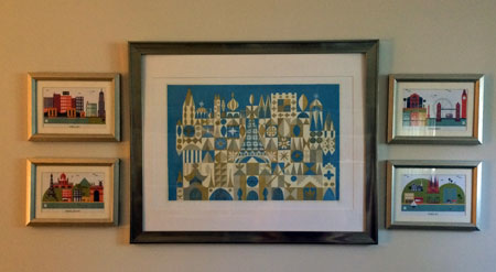 Print by Mary Blair for Disney, postcards from Birchbox!